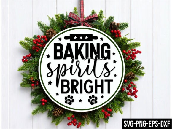 Baking Spirits Bright Round Sign Svg: A Versatile Design for Modern Creativity