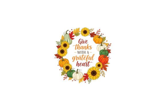 Fall Harvest Wreath with Thankful Gratef