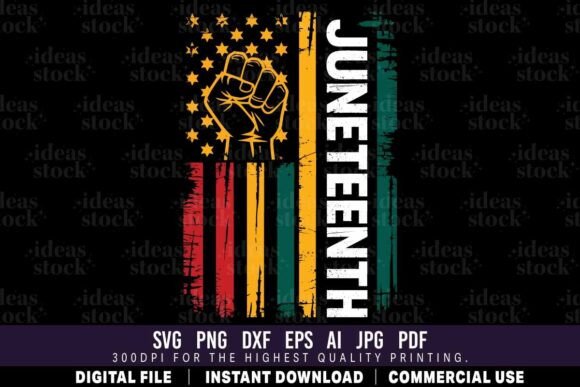 Juneteenth Vertical Flag SVG for Creative Projects