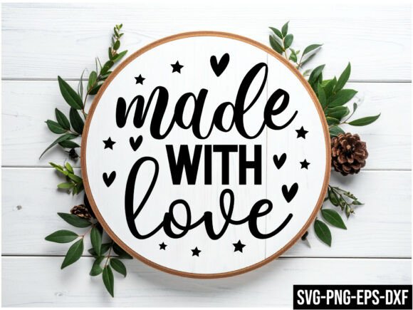 Made with Love Round Sign Svg Design: A Versatile Tool for Modern Creators