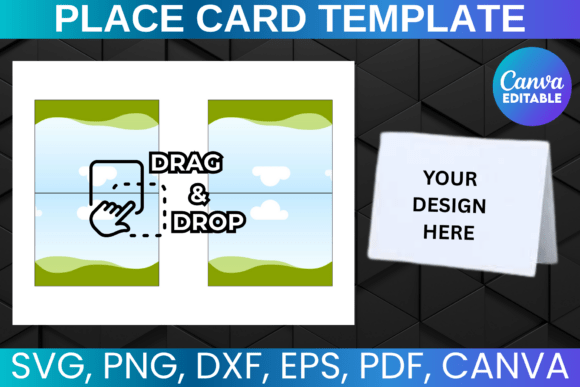 Place Card Template, Food Label Template