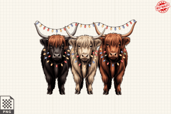 Western Christmas Png,Country Cow PNG